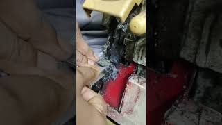 ✨ Clean Overlocking Stitch 🪡 #diysewing #craft #ytshorts #sewing