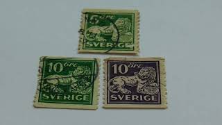 Some Old Sweden/Ore Sverige Stamps