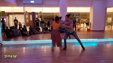 Felipe Garcia & Erica Tintel, ZoukRUSH Jun 2018 at Zouk Dance Academy - Tue improv (X Equis)