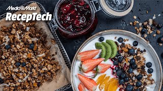 Házi joghurt, házi csokis granola, erdei gyümölcslekvár I MultiCooker I RecepTech screenshot 2