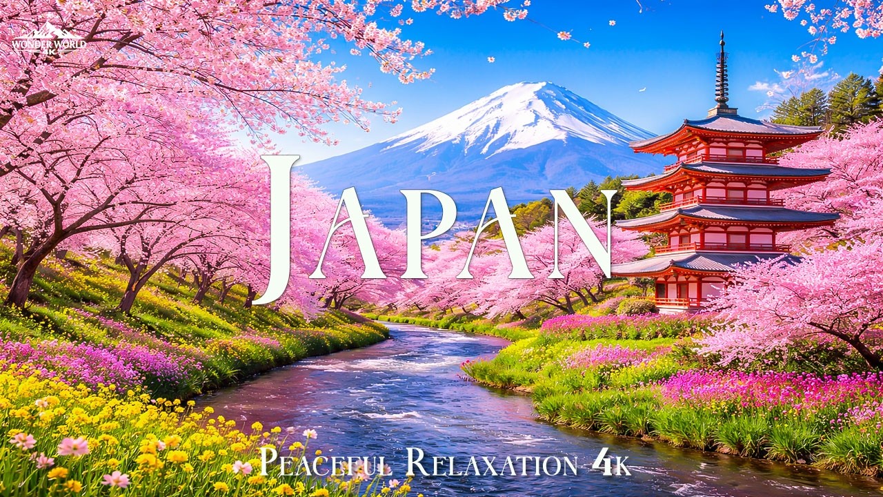 日本の風景 めぐり来る春 Japan Spring 4K – Cherry Blossoms in Full Bloom | Relaxing Nature
