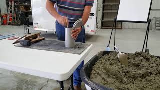 ASTM C31 Making Concrete Test Cylinders