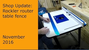Installation of Rocker Router Table Fence #58215