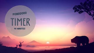 POMODORO TIMER - 90 MINUTES (WITH LOFI MUSIC)