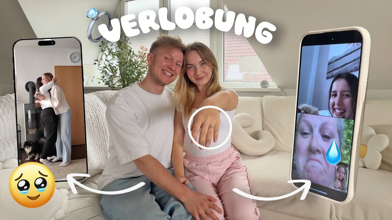 Reaktionen auf unsere VERLOBUNG👫🏼💍 (kanns immer noch nicht glauben😭)
