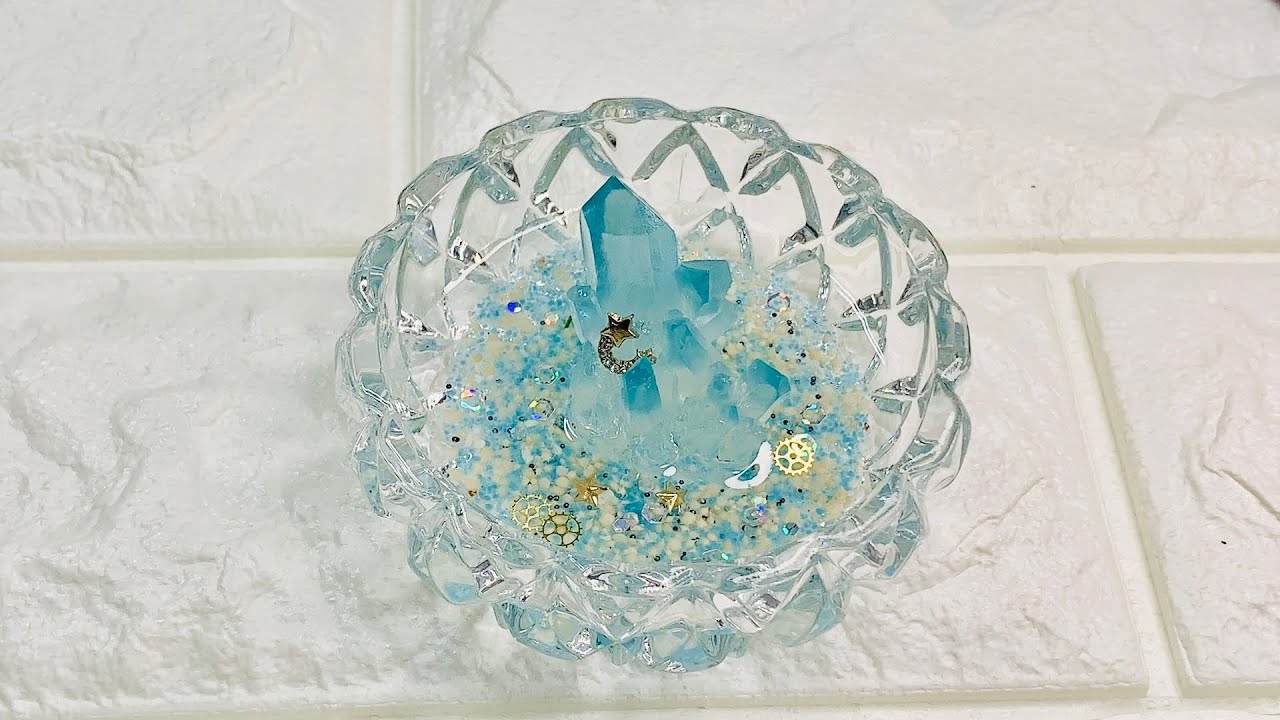 レジンResin】Ore accessory tray 鉱石のアクセサリートレイ - YouTube