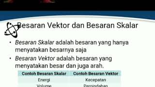 Besaran vektor & skalar ...