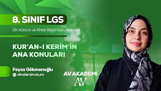 Av Yayınları 8. Sınıf Din Kültürü Konu Anlatımı Kuran-I Kerimin Ana Konuları