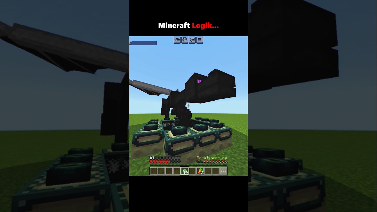Minecraft logic be like... #minecraft #shorts