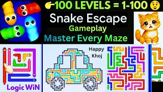 Snake Escape: Levels 1-100 Full Gameplay Walkthrough | How to Beat Every Level (Android / iOS) screenshot 3