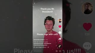 Daniel Larson claims he will make the world great again if he ran for president