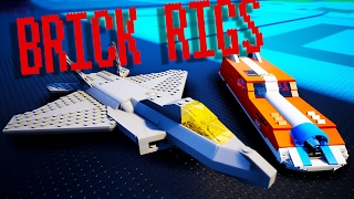 SUPERSONIC ROCKET CAR! , F22 RAPTOR FIGHTER PLANE! - Brick Rigs Mods