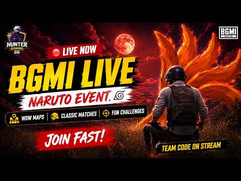 🔴 BGMI LIVE | Naruto Event | New Rp A20 Is here