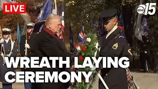LIVE: Wreath laying ceremony on Veterans Day