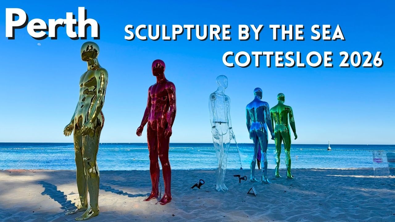 Perth Cottesloe Sculpture by the Sea 2026 — 70+ Coastal Sculptures Exhibition Walk (4K)