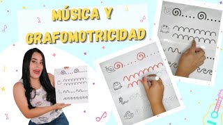 Video thumbnail of "MÚSICA Y GRAFOMOTRICIDAD PARA NIÑOS - DIBUJO RÍTMICO  (CON PDF)"