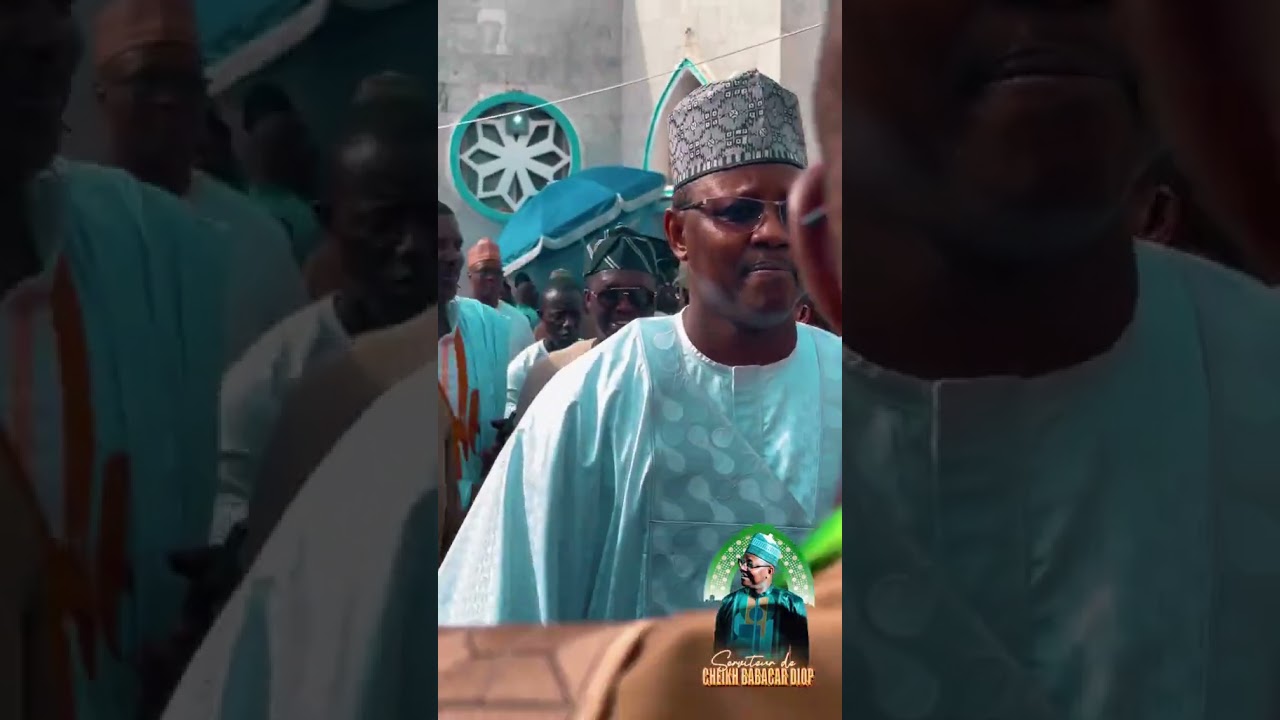 Arriver de cheikh mamour insa Diop a la mosquée de medinatoul cheikh ibrahima niass#bayeniass #fayda