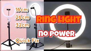 Ring Light 2021 model Not Turning On