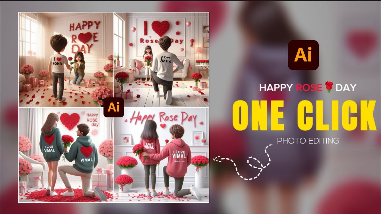 Rose Day Ai Photo Editing | Rose Day Ai ImageGenerator | Happy Rose Day Name Video Editing - Bing