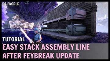 PALWORLD - New Way For Stacking Assembly Line! Palworld Guide!