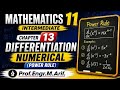 Mathematics 11, Intermediate Class, Chapter 13, Differentiation (Numerical using Power Rule)