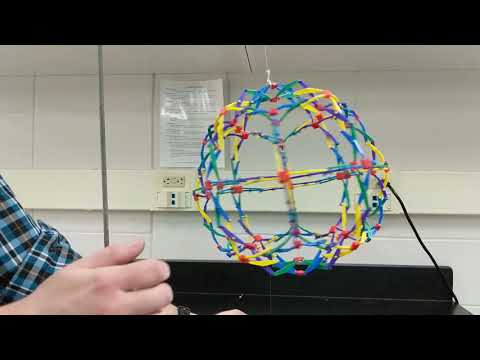 Spinning Hoberman Sphere