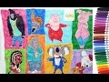 Illumination Sing coloring pages color Buster, Johnny, Gunter, Ash 3 | speed coloring tutorial