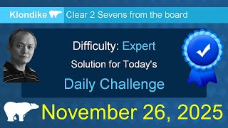 Microsoft Solitaire Collection: Klondike - Expert - November 26, 2025 screenshot 5