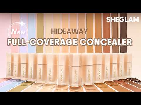 Introducing our NEW Hideaway Full-Coverage Concealer | SHEGLAM