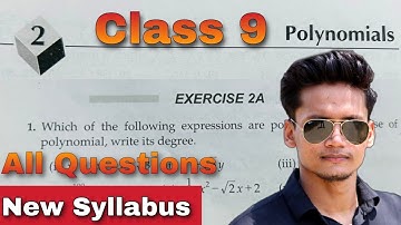 Class 9 ex 2A Polynomials Q1 to Q6 Rs Aggarwal Chapter 1 Exercise 1B CBSE Rajmith