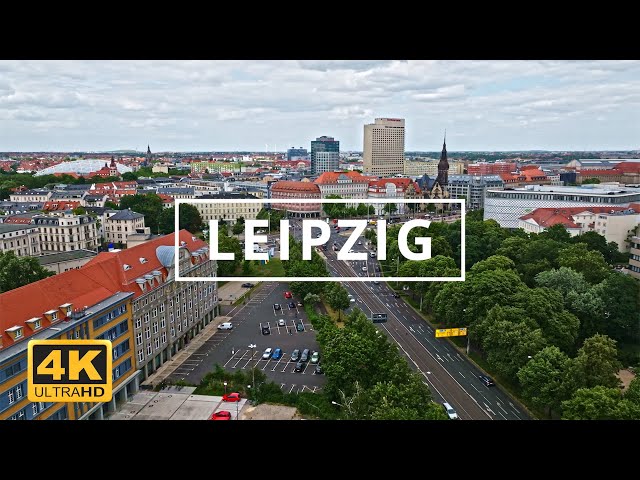 Travel vlog - Leipzig , Germany 🇩🇪 | 4K Drone Footage (With Subtitles)