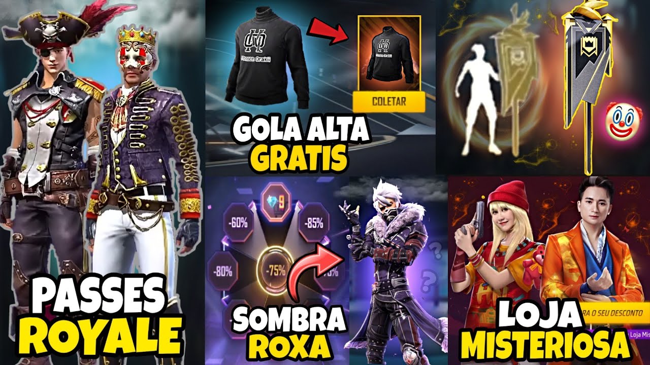 CORRE! COMO COLETAR A GOLA ALTA NO FREE FIRE GRÁTIS? ITENS NOVOS NOVIDADES FREE  FIRE 