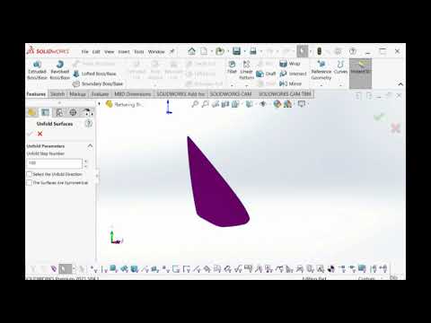 Unfold Double-Curvature Surfaces Inside Solidworks