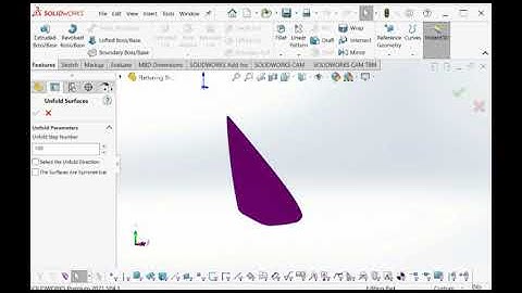 Unfold Double-Curvature Surfaces Inside Solidworks