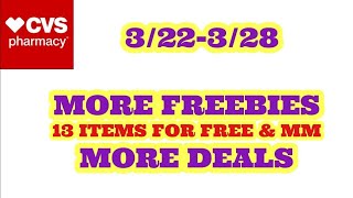 MORE FREE & MONEYMAKERS AT CVS 3/22-3/28! 