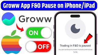 How to Pause Future & Option in Groww on iPhone | Groww App Me F&O Pause Kaise Kare iPhone/iPad Me screenshot 1