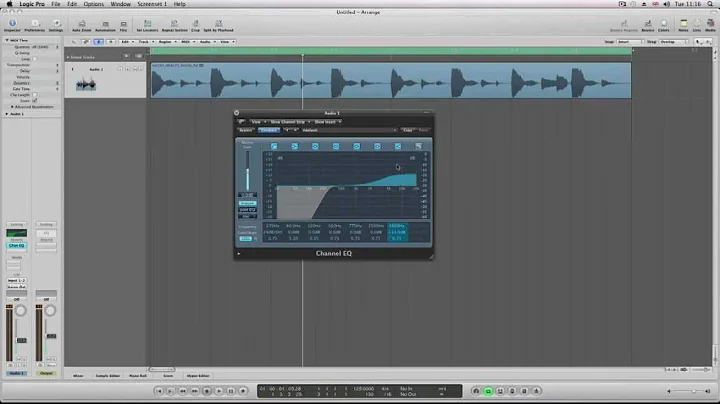 Logic Pro 9  Tutorial - Channel EQ  [ProducerPack.com Tutorial]