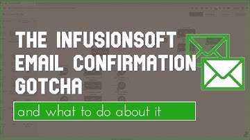 Infusionsoft Email Confirmation Gotcha (and what to do about it)