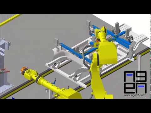 Automotive Spot-Welding Demo - DELMIA Robot Simulation