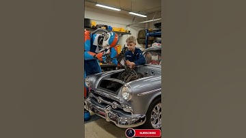 A boy and a robot are repairing their car#love #howtomaketoysathome #automation #baby #robotics #art