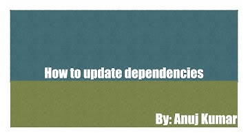 How to update dependencies in maven project