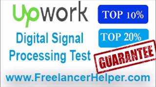 Pass Upwork Digital Signal Processing Test answers-TOP 10%