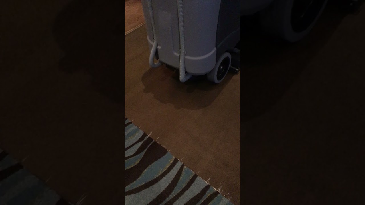 Advance ES4000 ride-on carpet extractor...vacuum, pre-spray, and extract- all in one machine!