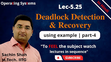 L5.25: Deadlock Detection and Recovery part-4 | Roll back in deadlock recovery