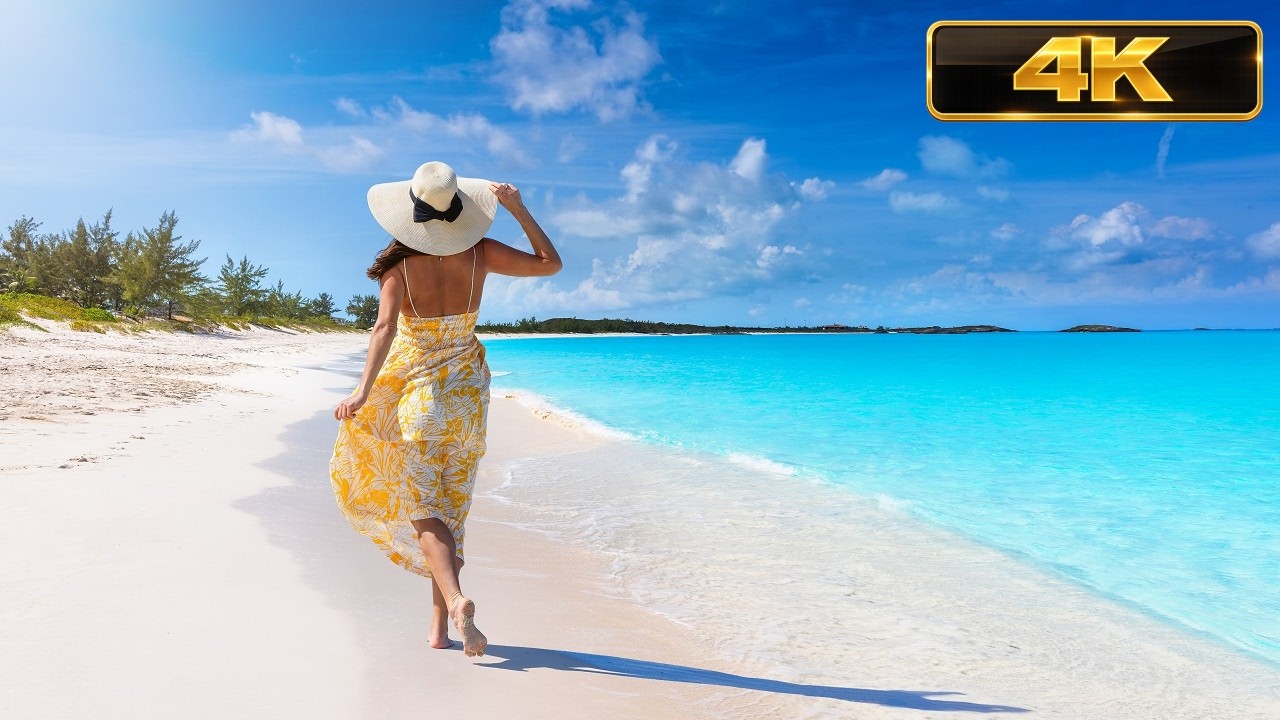 Пляжи в 4K: Чудеса природы и расслабляющая музыка | Визуальное путешествие для отдыха