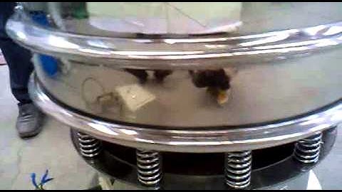 Testing video for rotary vibrating sieve