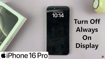 How To Turn OFF Always ON Display On iPhone 16 Pro