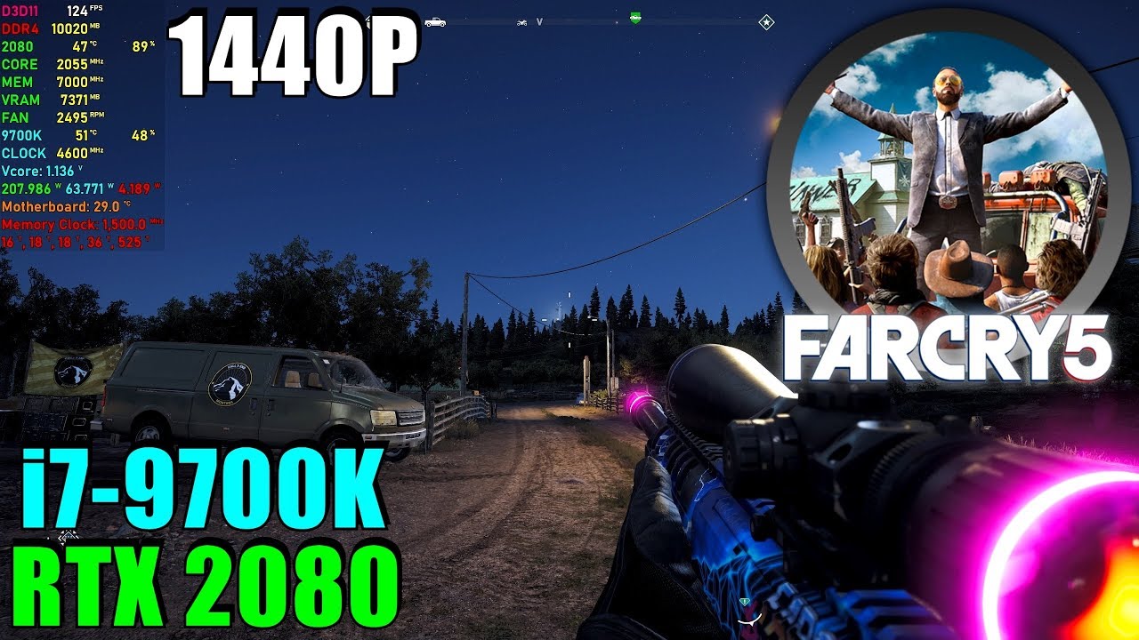 Far Cry 5 RTX 2080 & 9700K 4.6GHz - Max Settings 1440P