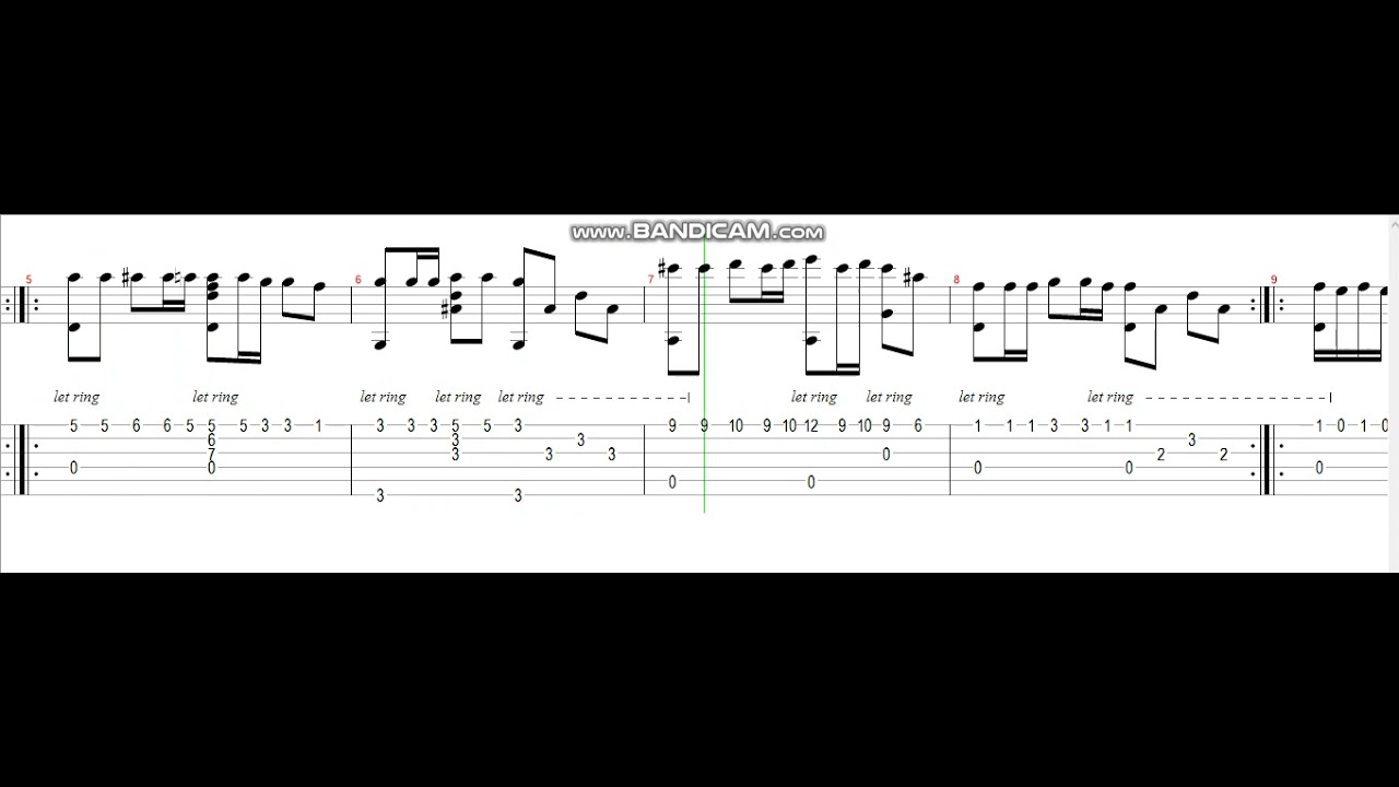 غيتار +تاب كل حاجة بيننا تامر حسني Guitar cover with Tabs and sheet