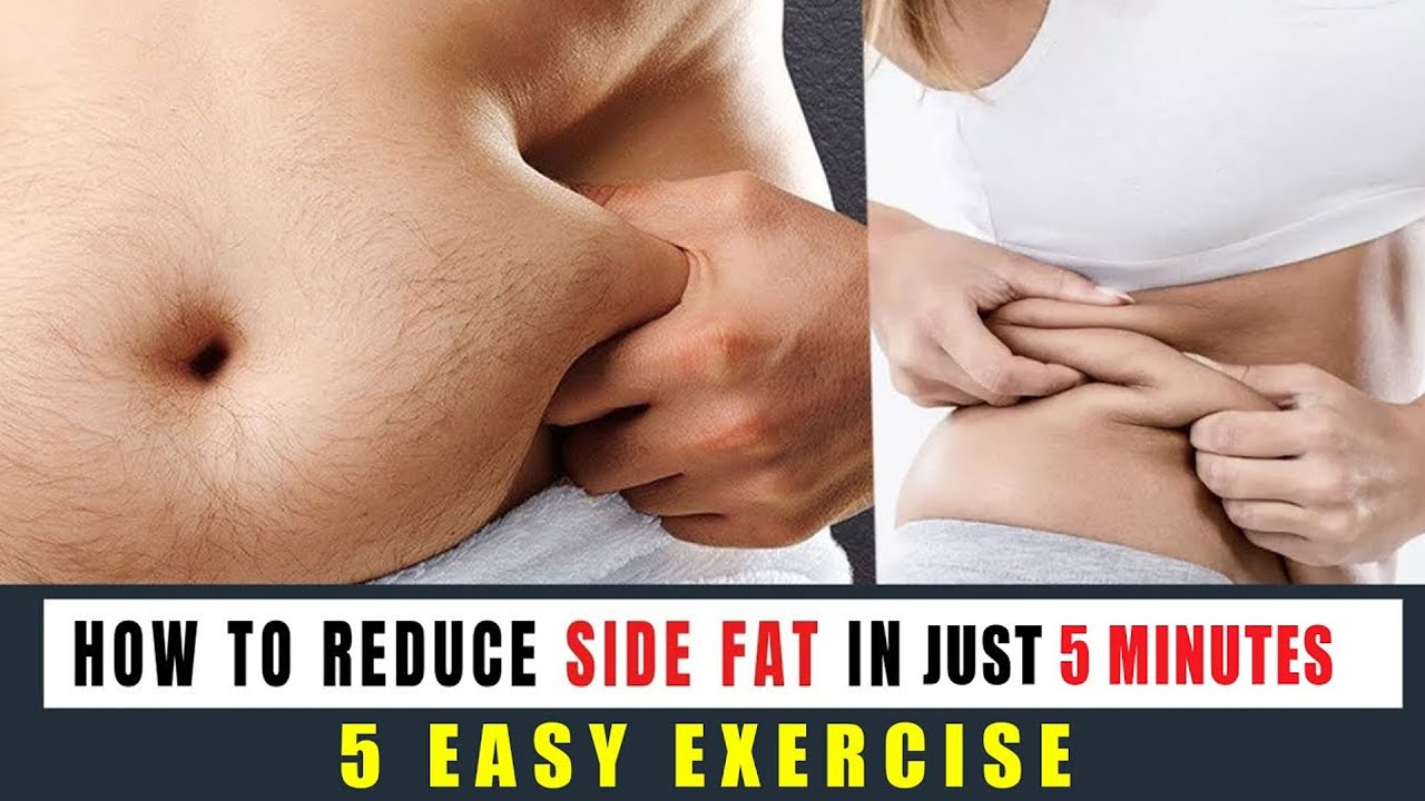 5 Easy exercise to reduce Side Fat🔥 Love Handel 5Min practice at home   2Weeks Challenge